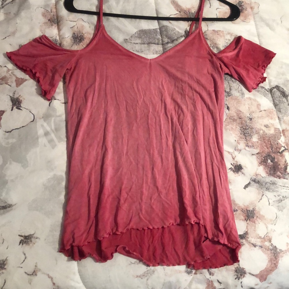 TWO TONE OFF SHOULDER
